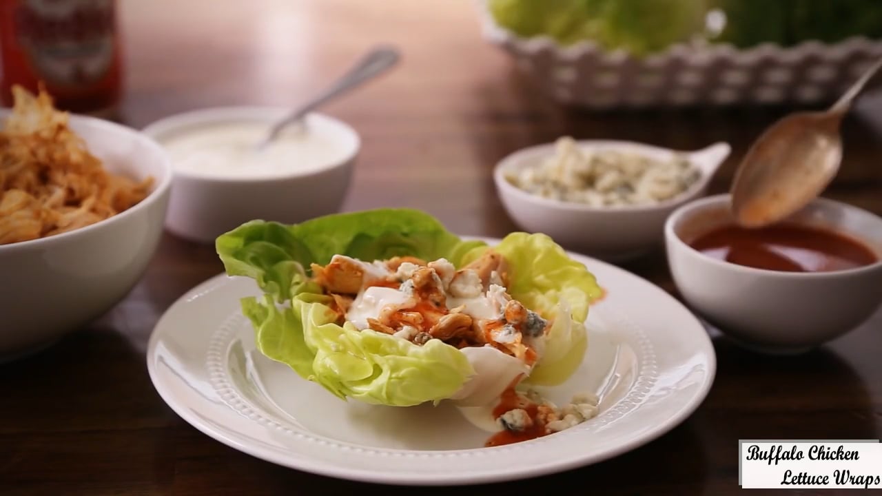 Lettuce wraps with chicken